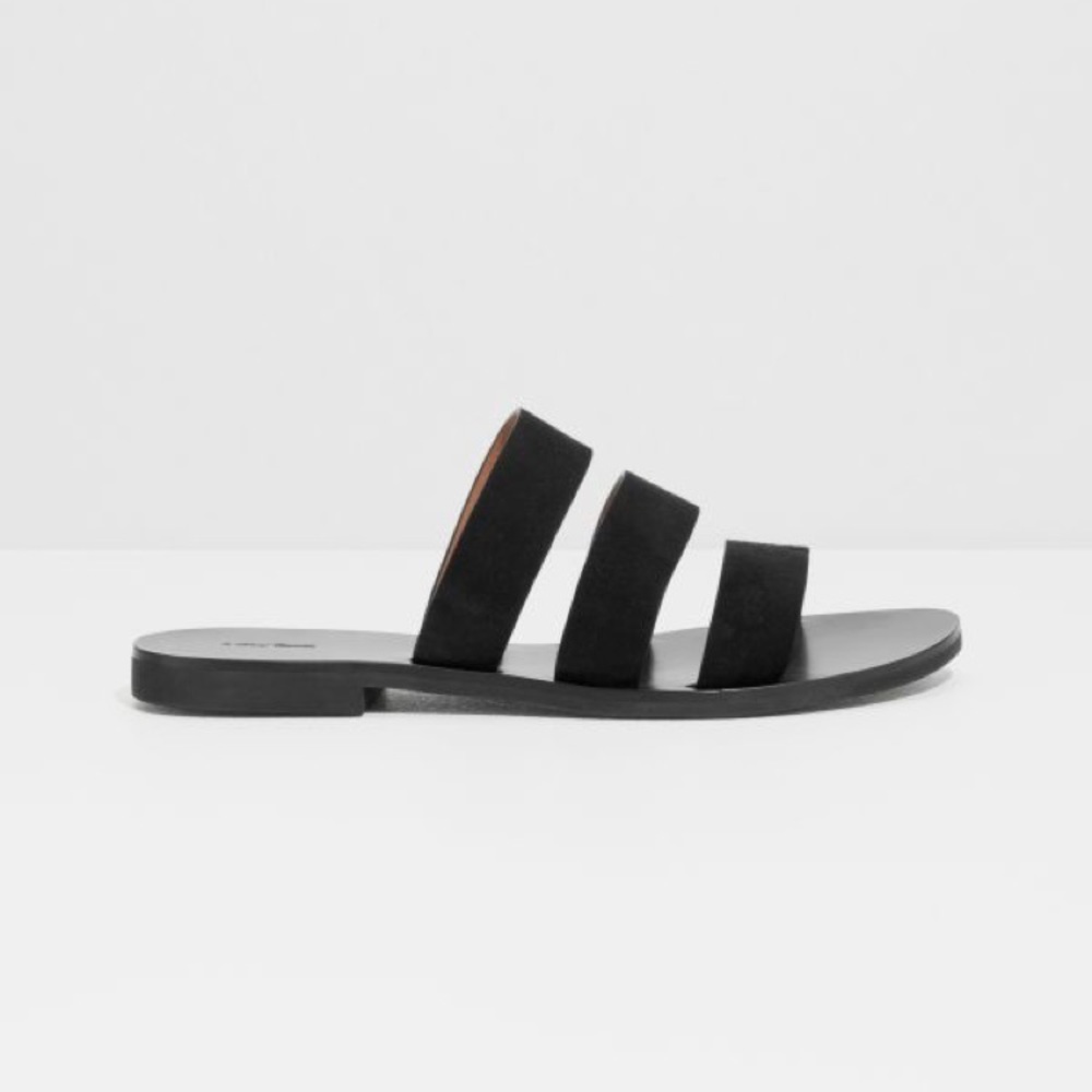& Other Stories Women's Trio Suede Strap Sandals